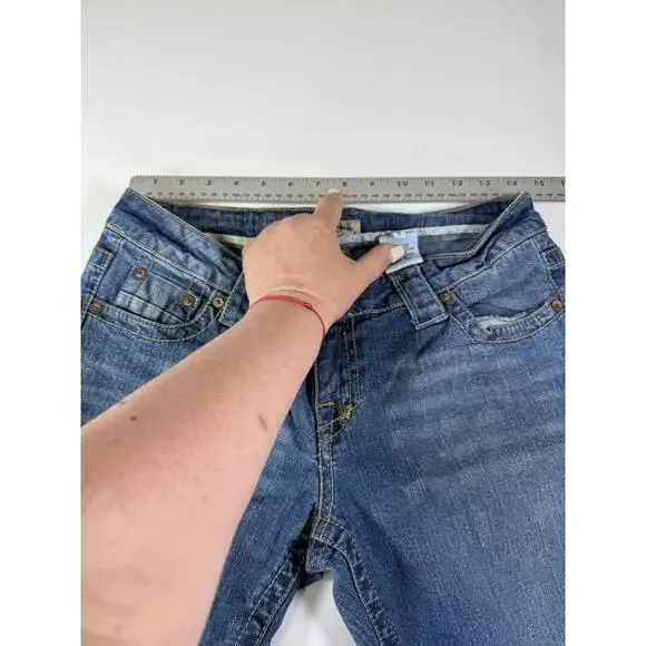 Vintage Y2K Paris Blues Jeans Women's Size 9 Bootcut Blue Denim Stretch - Picture 4 of 7